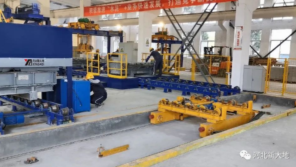 市政中小預制構件自動化環(huán)形生產(chǎn)系統(tǒng)應用 